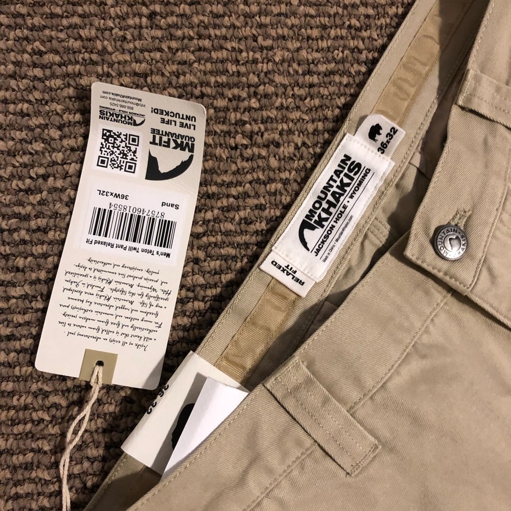 New with Tags Mountain Khaki Teton